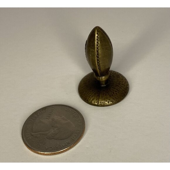 Football Game Piece Craft Sports Token Replacement Part Brass Metal Lot 4 - Picture 2 of 7
